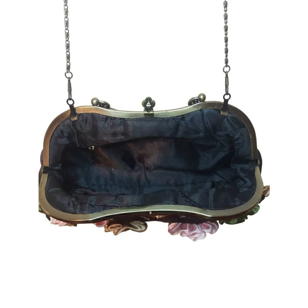 In's Floral Sequin Evening Purse